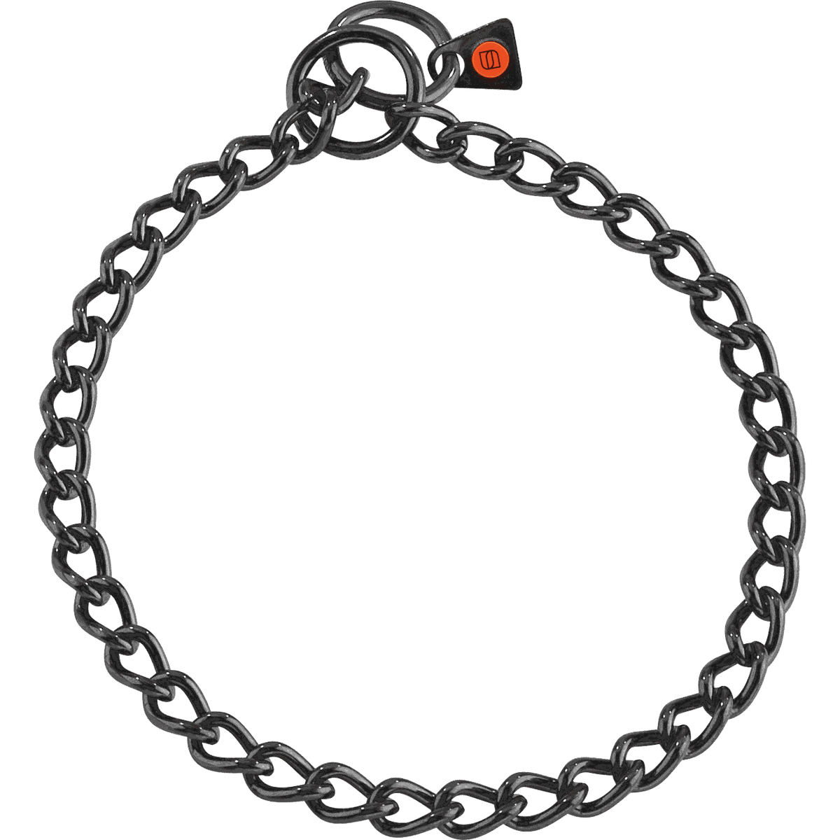 Herm Sprenger Choke Chain Stainless Steel Black 3mm Short Link K9 Factory UK