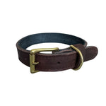 Brown Leather Collar 3cm Wide