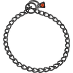 Herm Sprenger Choke Chain Stainless Steel Black 3mm Short Link